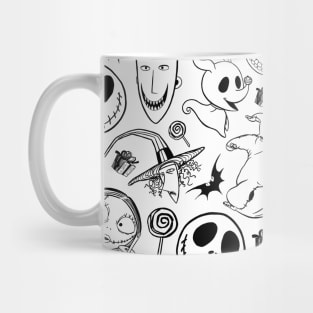 Nightmare before christmas pattern Mug